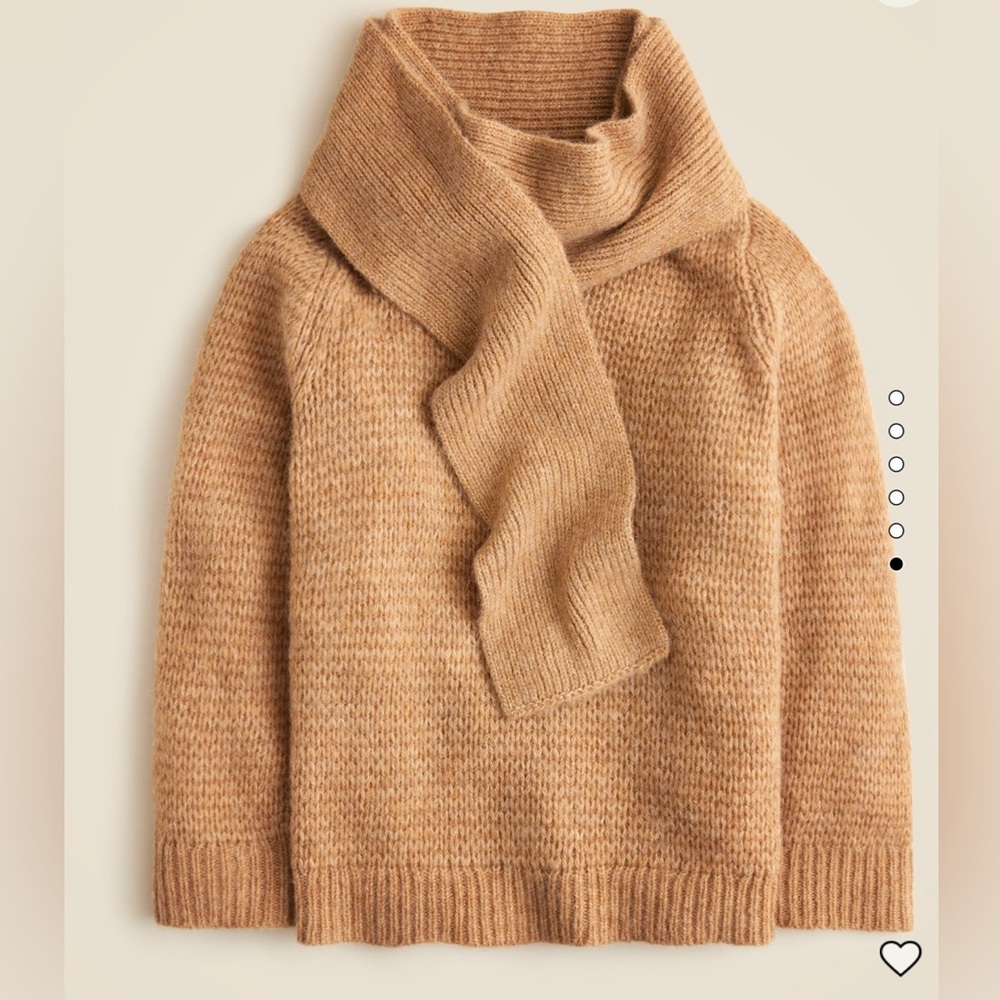 JCrew Pullover sweater with scarf Size XS